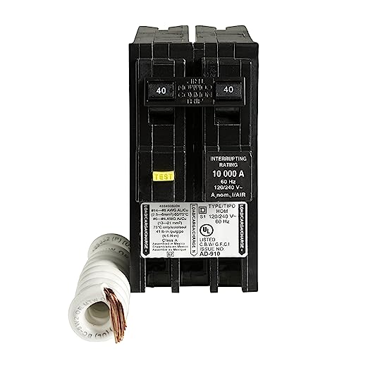 Square D - HOM240GFIC Homeline 40 Amp Two-Pole GFCI Circuit Breaker