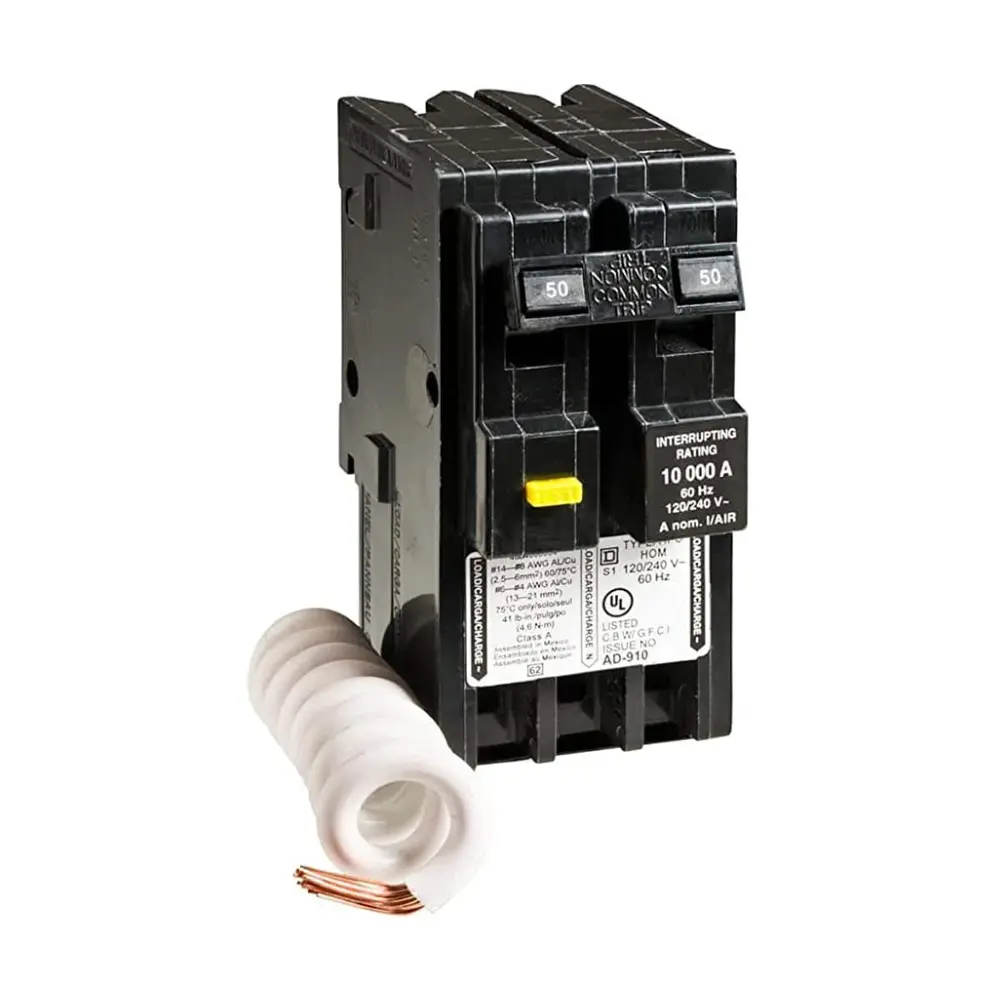 50 Amp HOM250GFIC Two Pole GFCI Circuit Breaker
