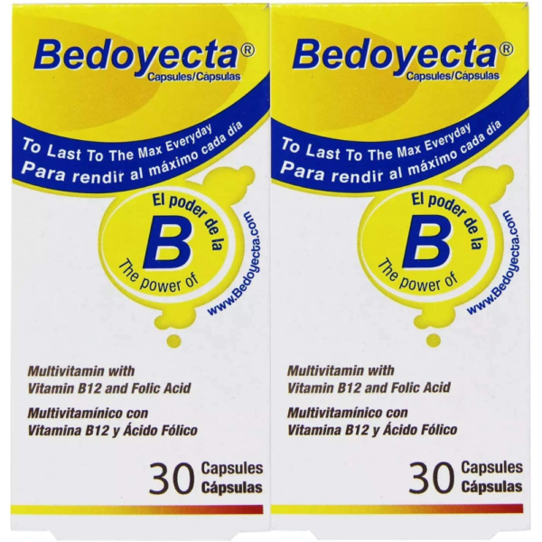 Bedoyecta Multivitamin with B12 and Folic Acid Capsule(60 ct.)