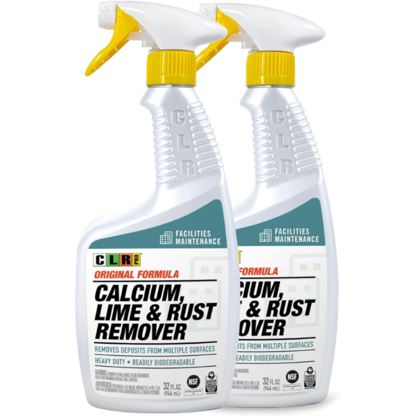 CLR PRO Industrial Calcium, Lime & Rust Remover, 32 Ounce Spray (Pack of 2)