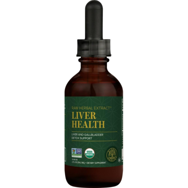 Global Healing Liver Health - Natural Vegan Liquid Drops Supplement Supports Liver and Gallbladder Detox & Function - Raw Herbal Extract for Best Absorption and Clean Cleanse - 2 Fl Oz Tincture