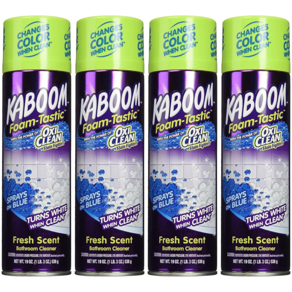 Kaboom Foam-Tastic Fresh Scent Bathroom Cleaner, 19 oz, 4 count