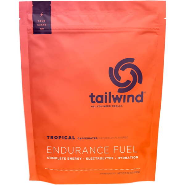 Tailwind Nutrition Endurance Fuel, Caffeine Drink Powder Mix with Electrolytes, Non-GMO, Free of Soy, Dairy, and Gluten, Vegan Friendly, Tropical Buzz, 30 Servings