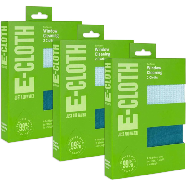 E-Cloth 2pc Window Cleaning Pack (Package of 3)