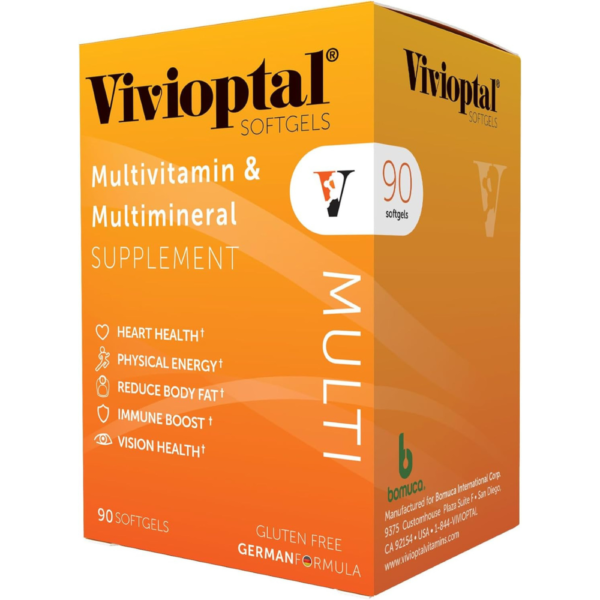 Vivioptal Multi 90 Softgels - Multivitamin & Multimineral Supplement - Lipotropic Substances & Trace Elements